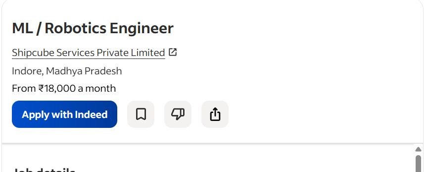 AI ML ROBOTICS internship jobs in Jaipur