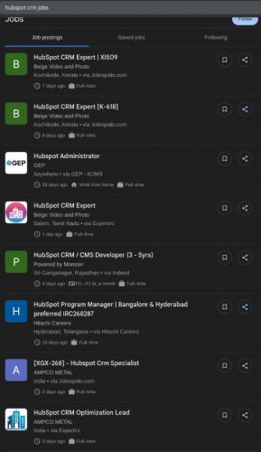 HubSpot CRM internship jobs in Ahmedabad